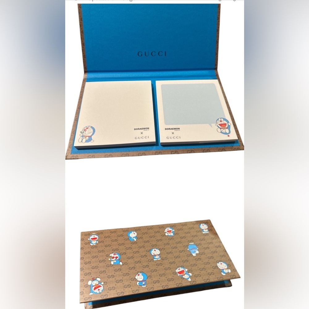 Gucci x Doraemon Note Pad with Branding!💙